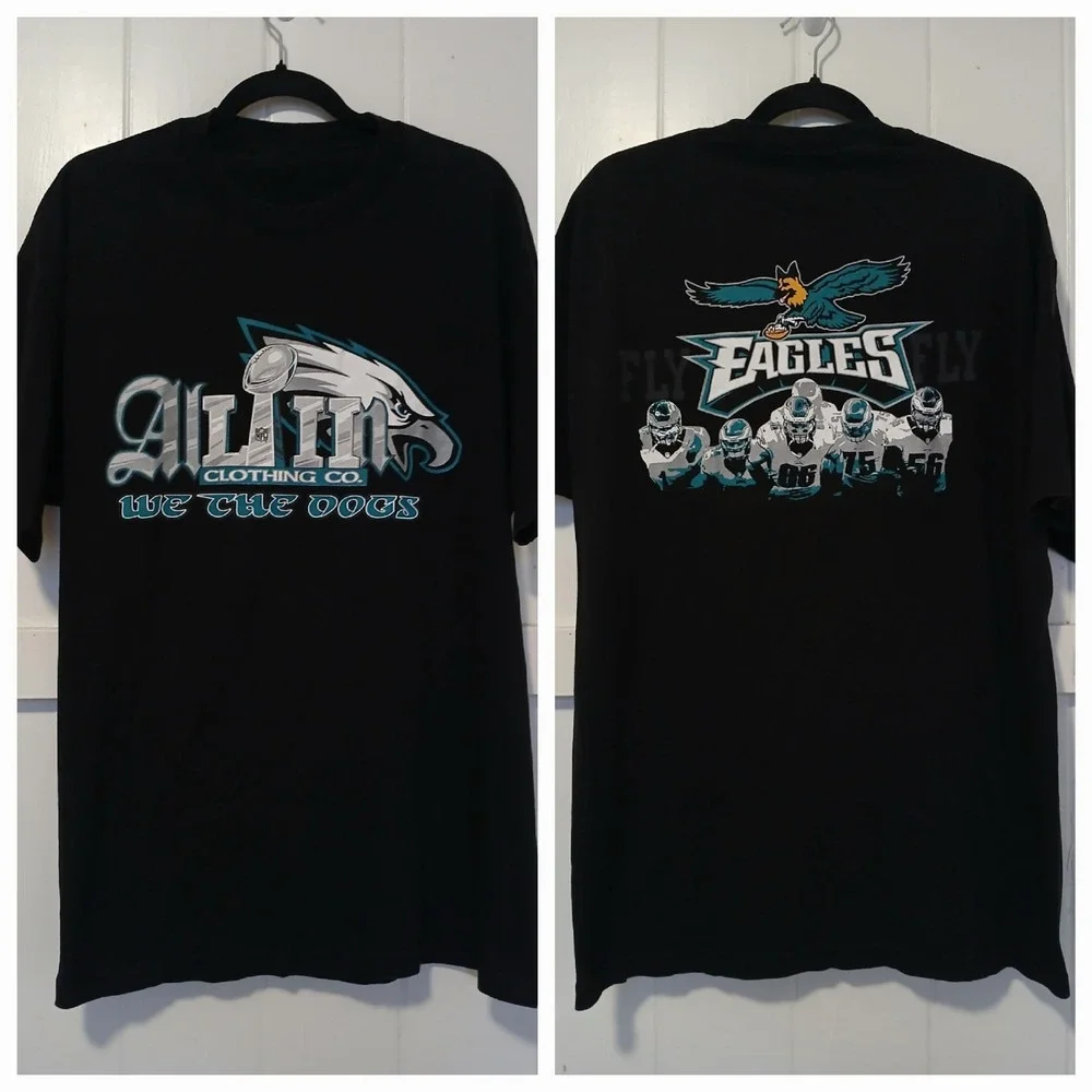 Philadelphia Eagles Super Bowl 52 Shirt Men's XL Black Hawaii ALL IN Clothing